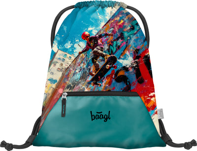 Vrecko s priehradkou na zips Skatepark