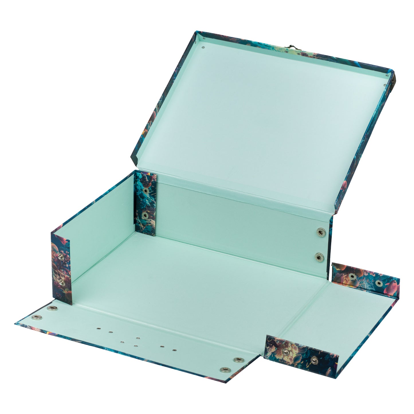 Skladací školský kufrík Delfín s kovaním