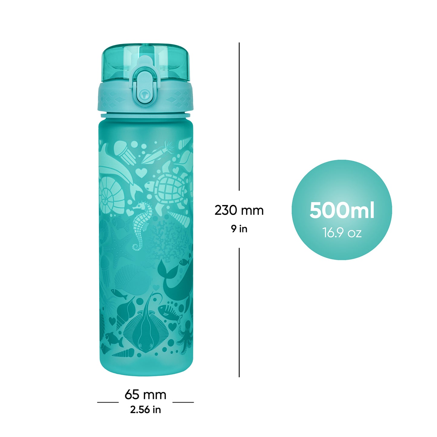 Tritanová fľaša na nápoje Delfín, 500 ml