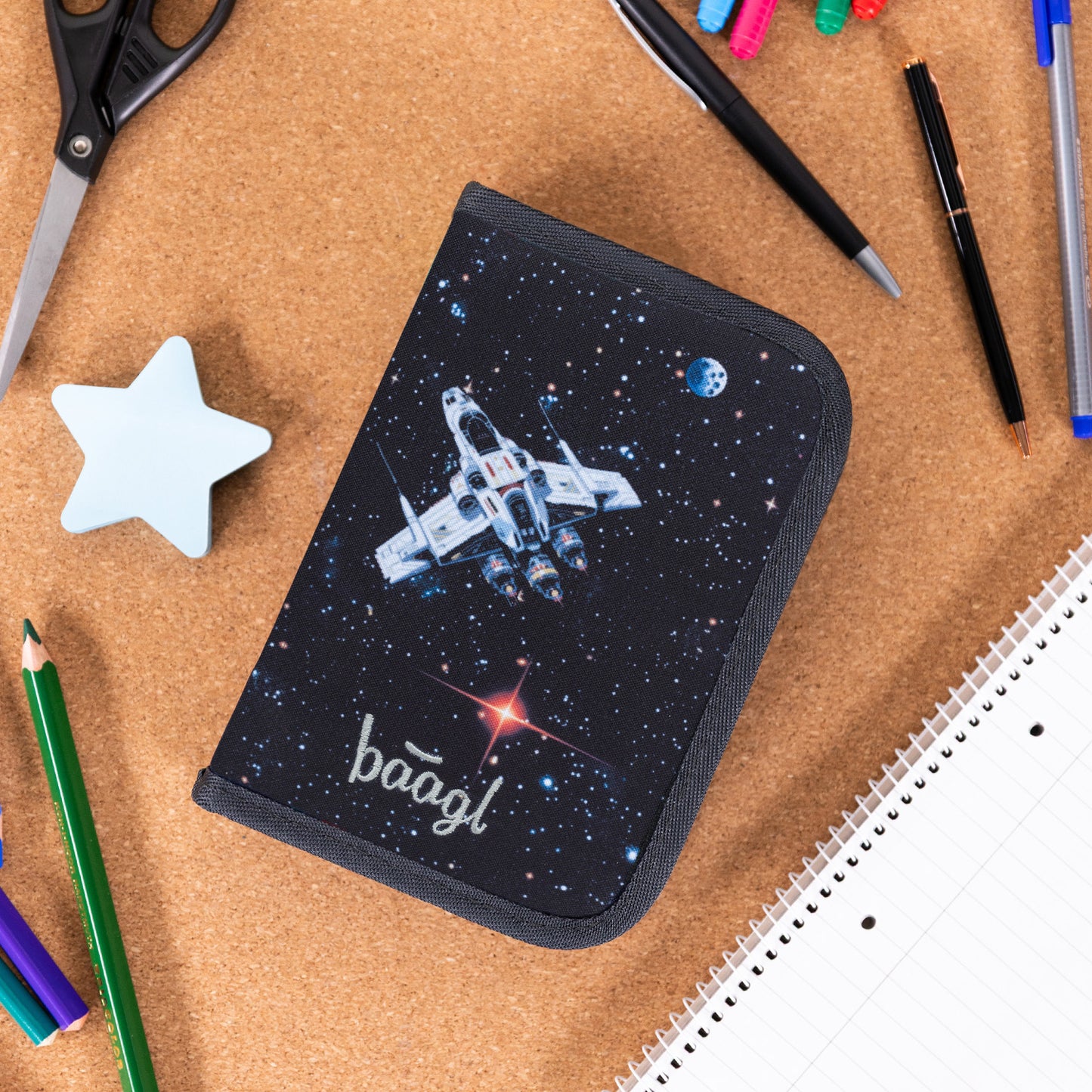 Školský peračník jednoposchodový Pixel Space
