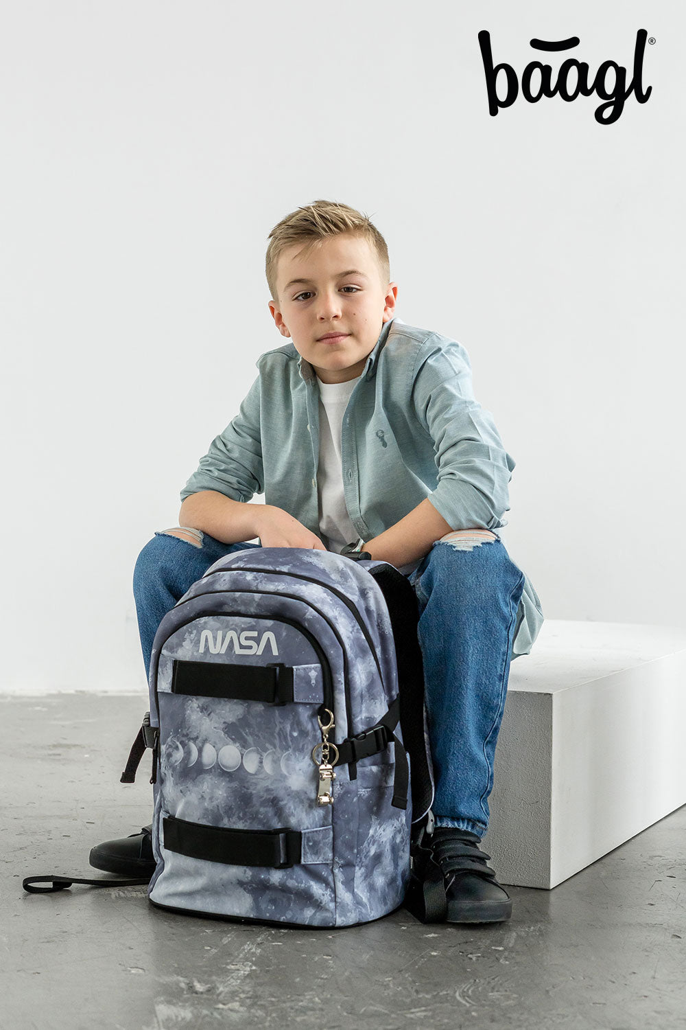 Školská sada Skate NASA Grey II