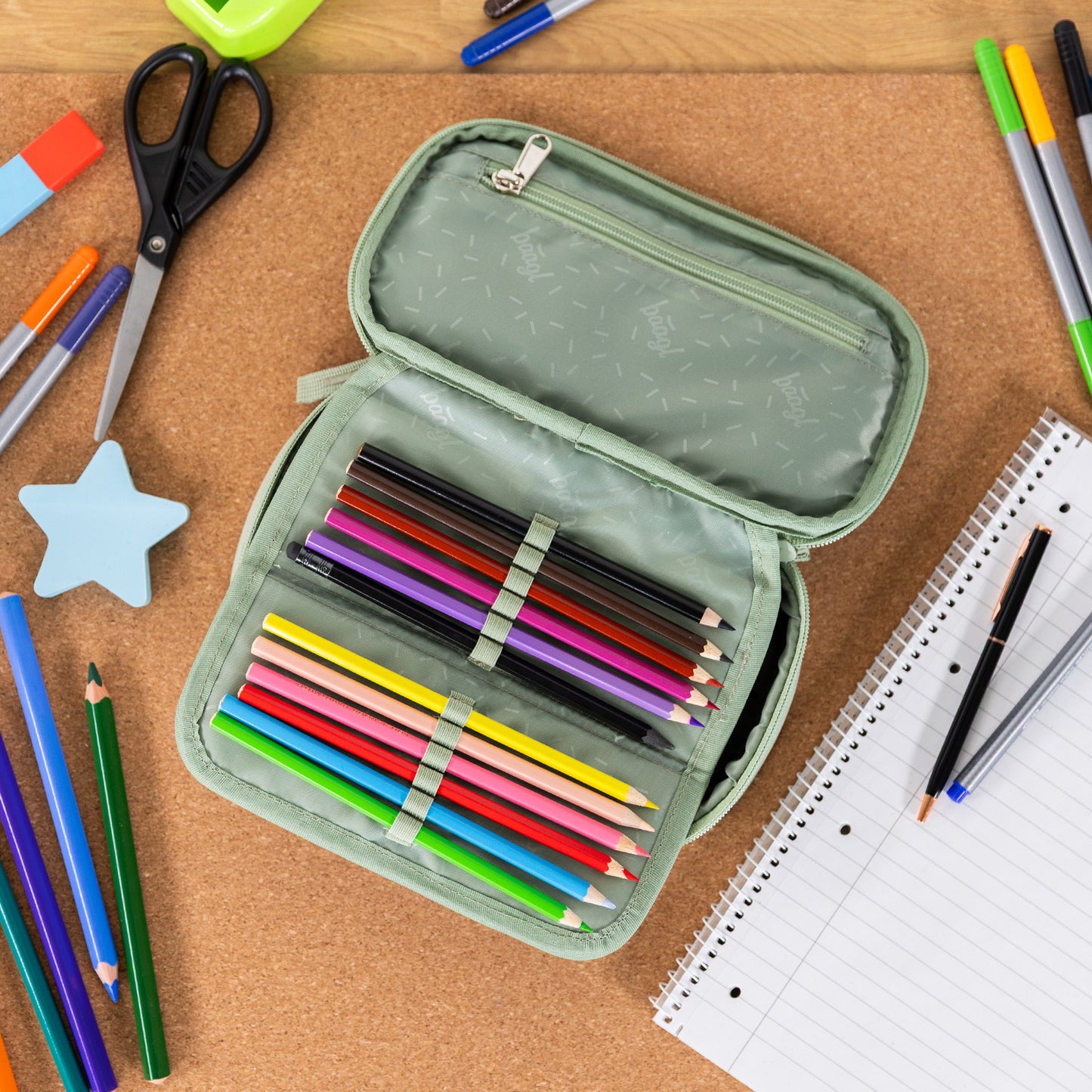 Školský peračník etui Mentol