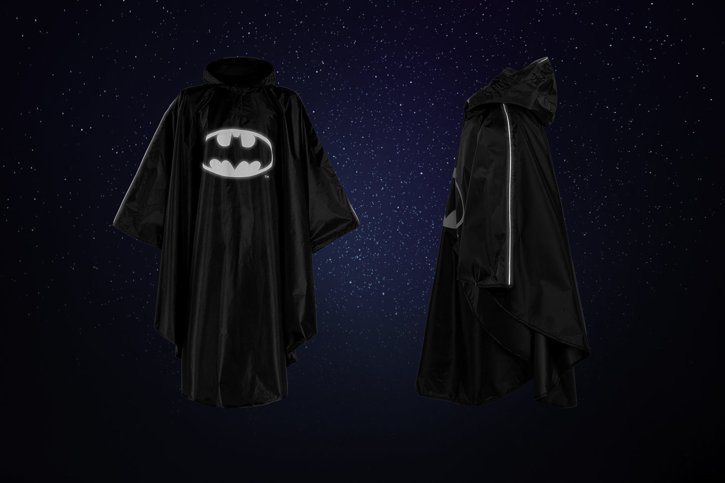 Outdoor pršiplášť pončo Batman Logo vel. M (130 -150 cm)