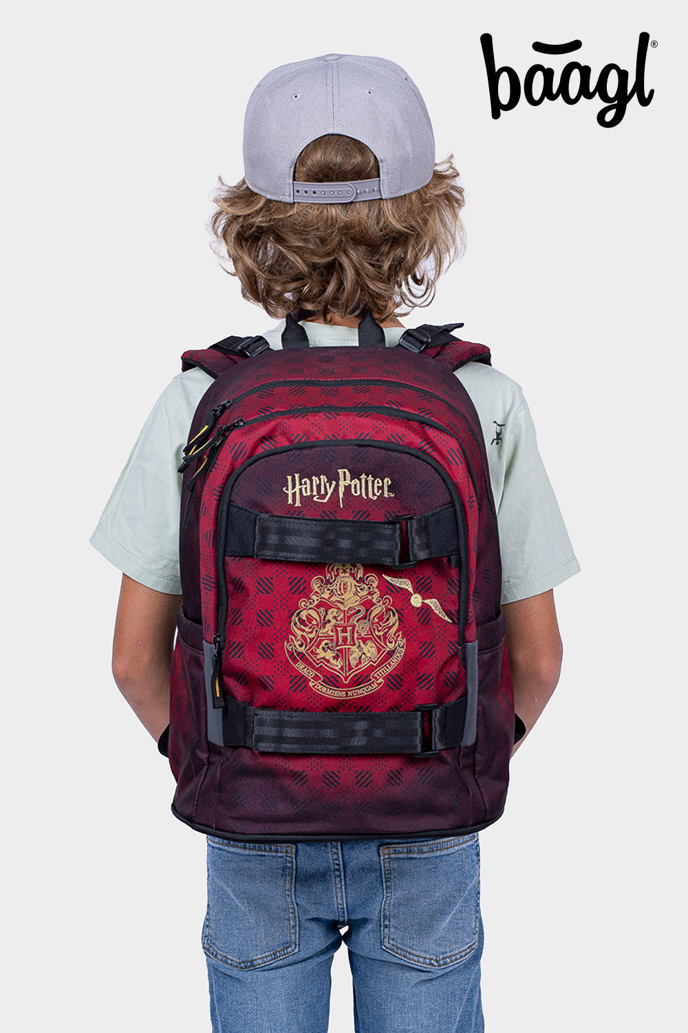 Školský batoh Skate Harry Potter Rokfort vínový