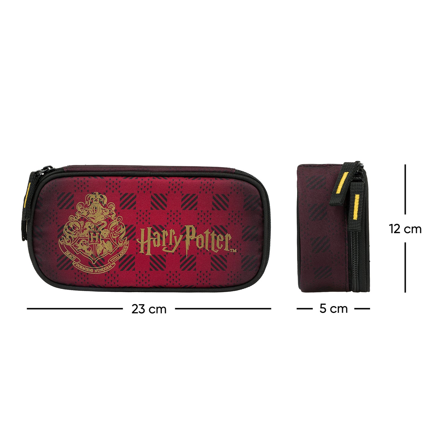 Školský peračník etui Harry Potter Rokfort vínový