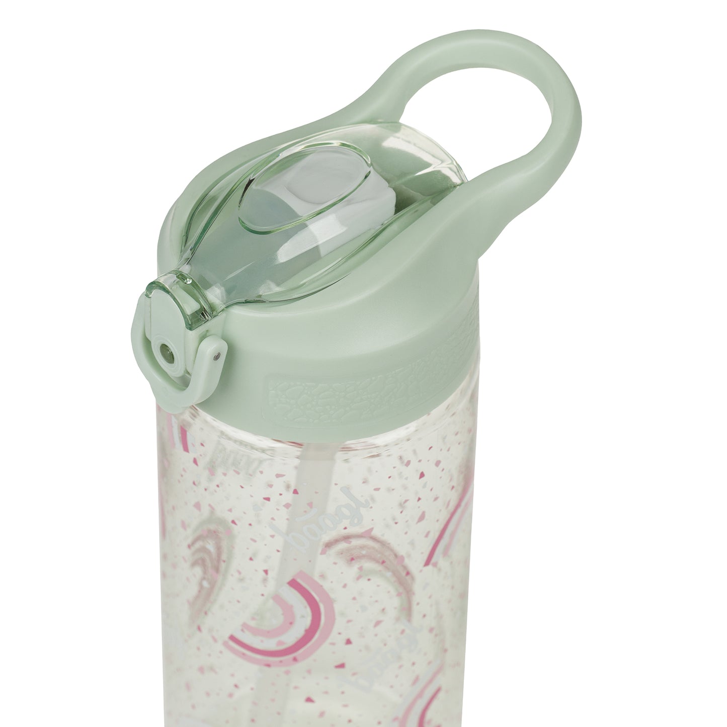 Tritanová fľaša na nápoje so slamkou Dúha, 500 ml