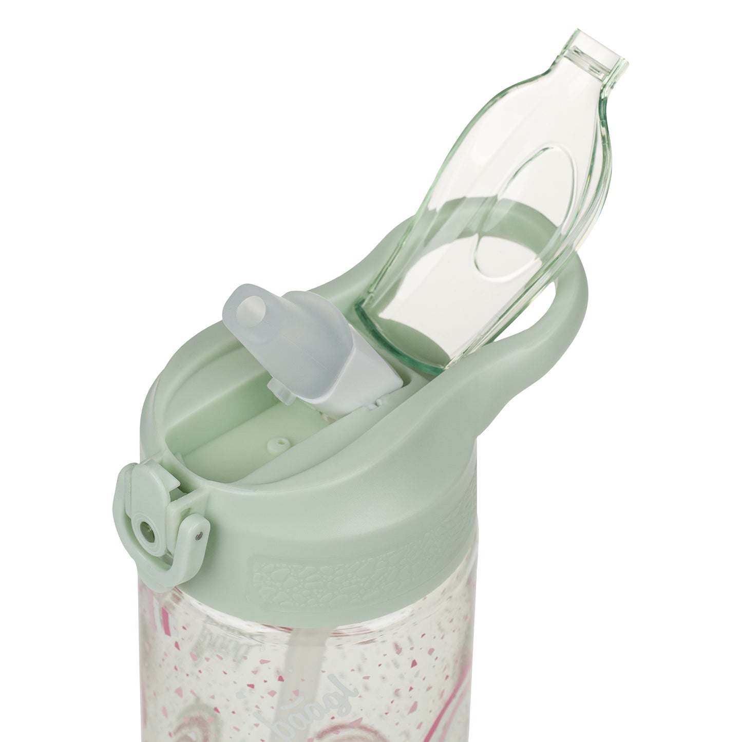 Tritanová fľaša na nápoje so slamkou Dúha, 500 ml