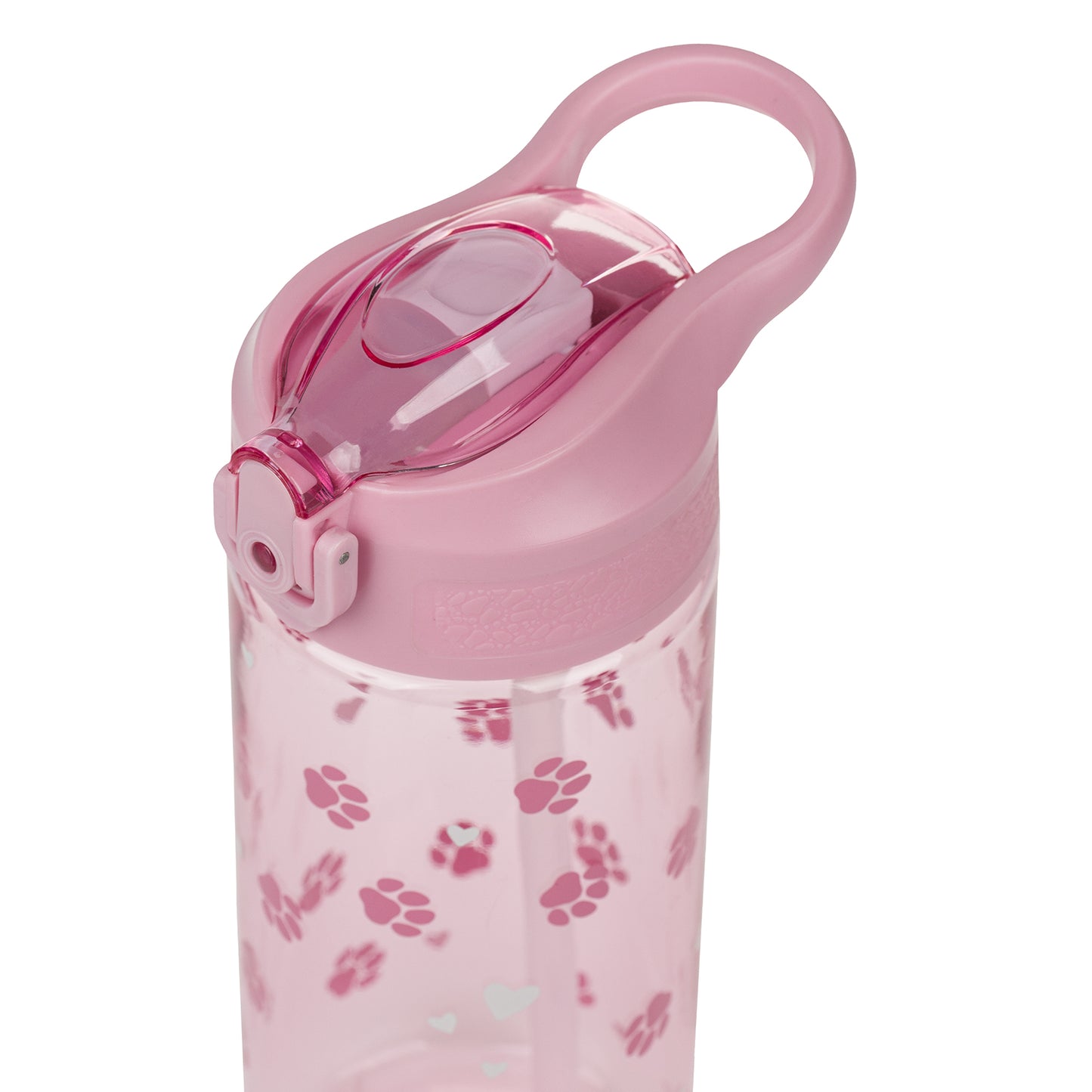 Tritanová fľaša na nápoje so slamkou Labky, 500 ml