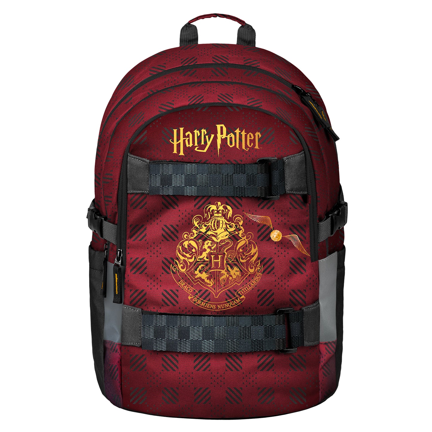 Školská sada Skate Harry Potter Rokfort vínový