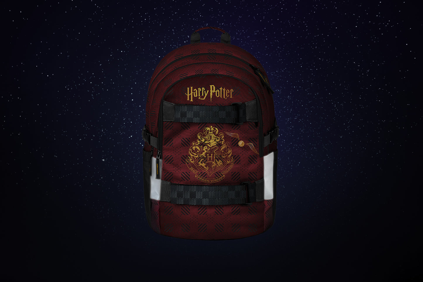 Školská sada Skate Harry Potter Rokfort vínový