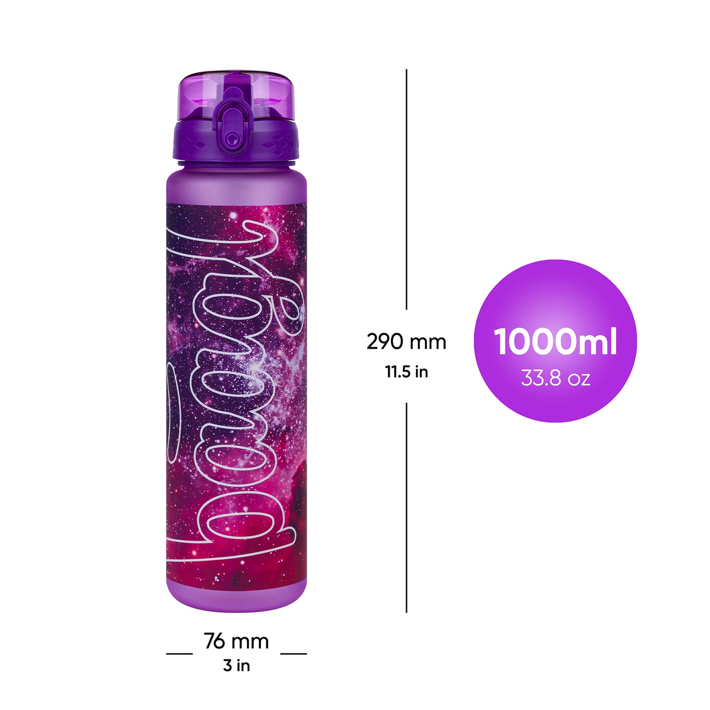 Tritanová fľaša na nápoje Galaxy, 1000 ml