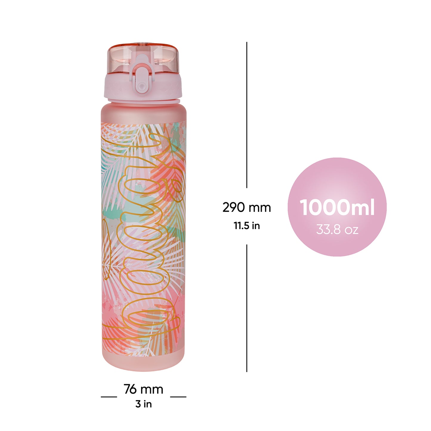 Tritanová fľaša na nápoje Sunset, 1000 ml