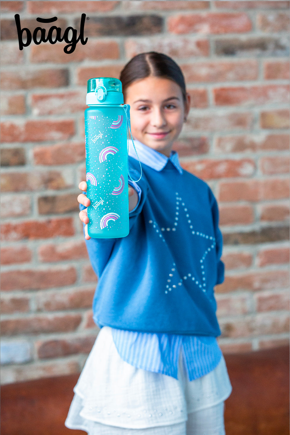 Tritanová fľaša na nápoje Dúha, 1000 ml