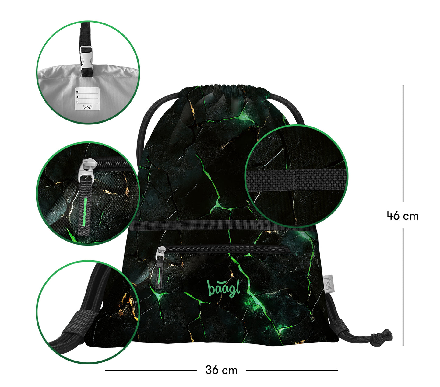 Vrecko s priehradkou na zips Draci