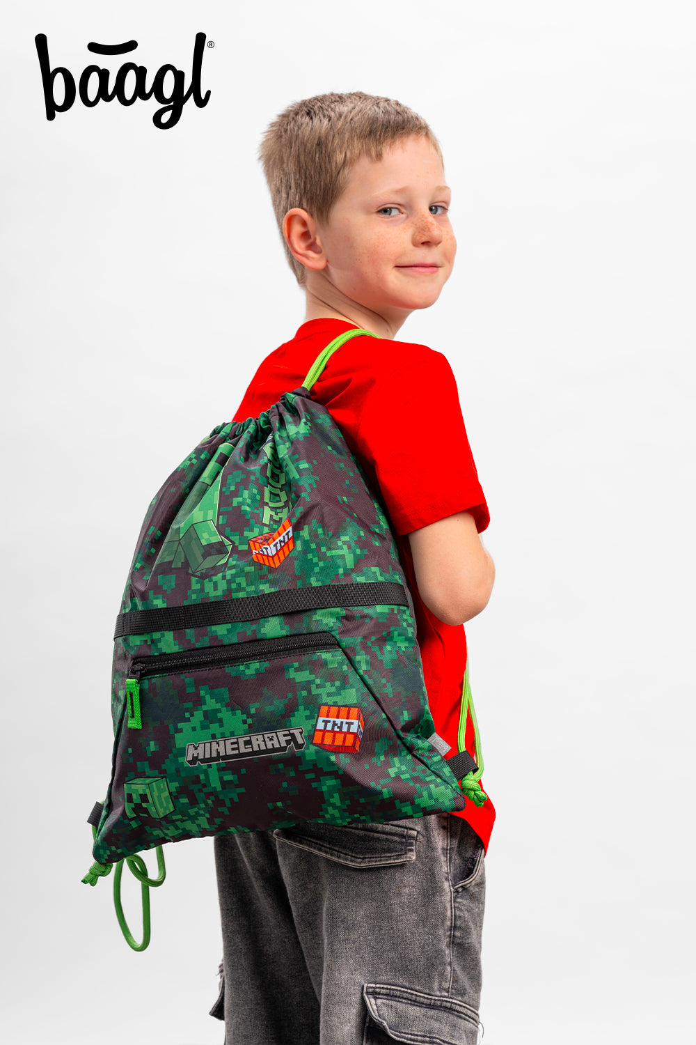 Vrecko s priehradkou na zips Minecraft Boom