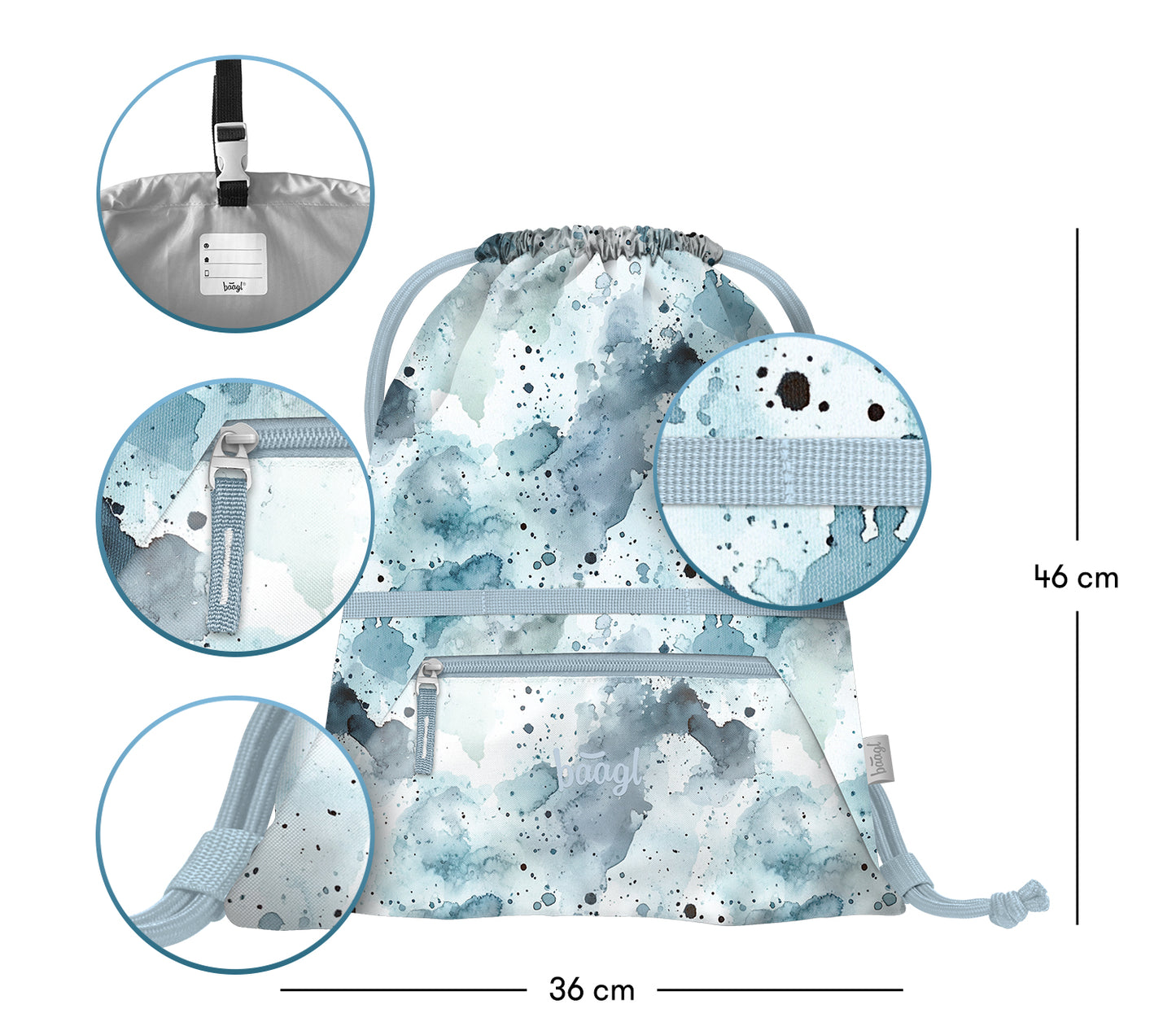 Vrecko s priehradkou na zips Polar