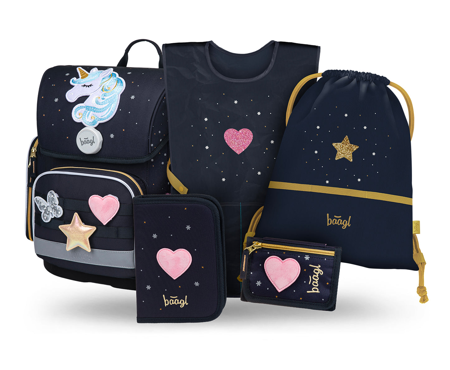 Školská sada Ergo Unicorn Gold II