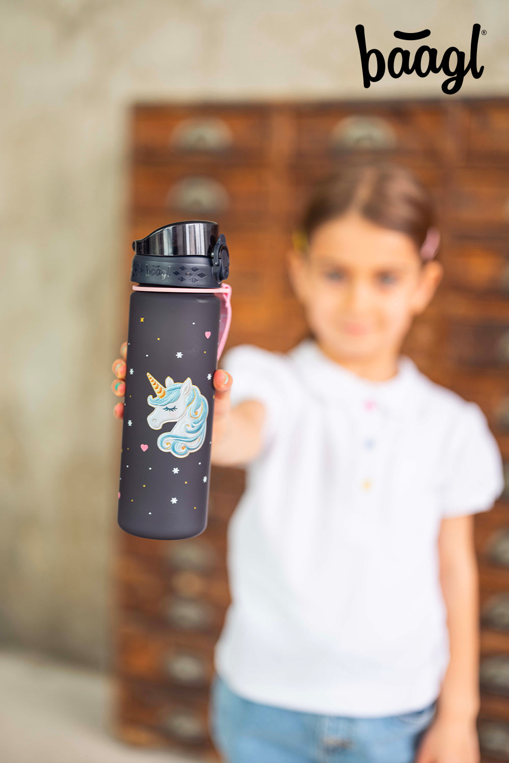 Tritanová fľaša na nápoje Unicorn Gold, 500 ml
