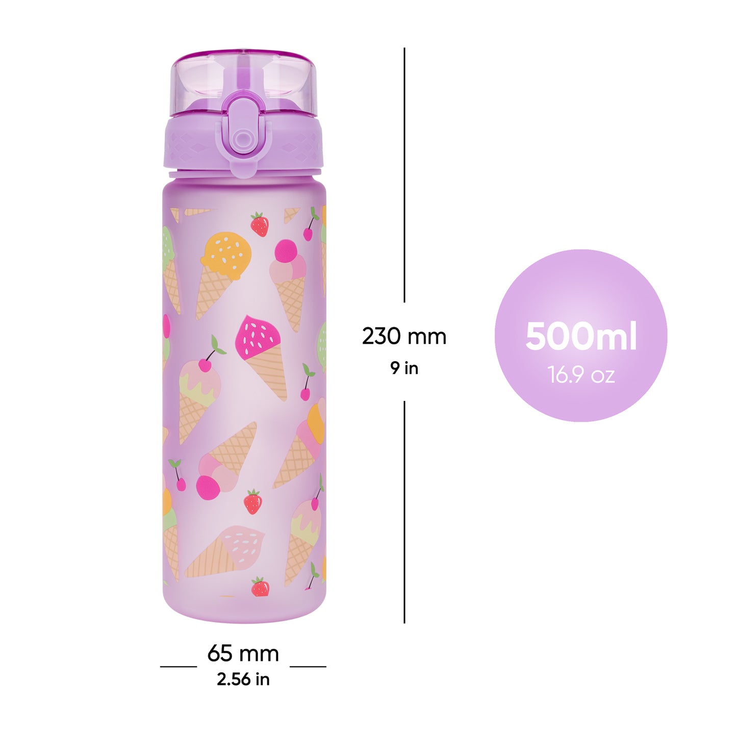 Tritanová fľaša na nápoje Lavender, 500 ml