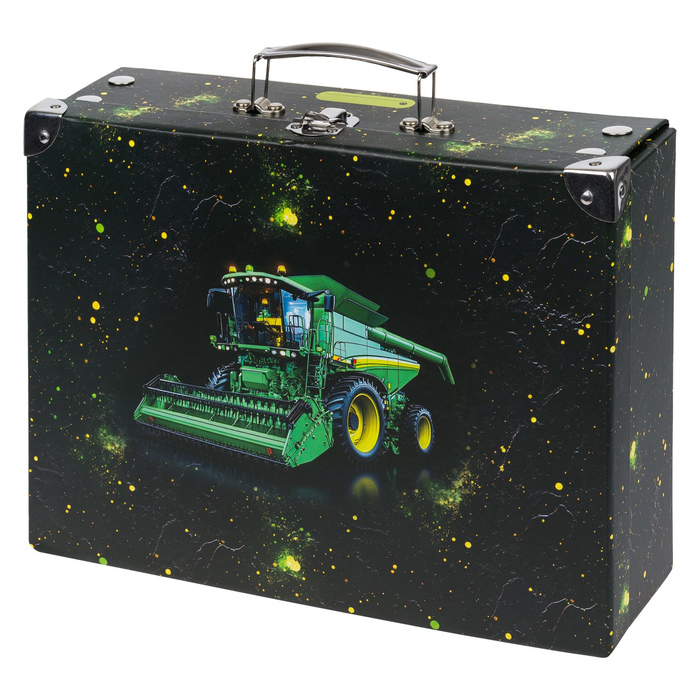 Skladací školský kufrík Traktor s kovaním