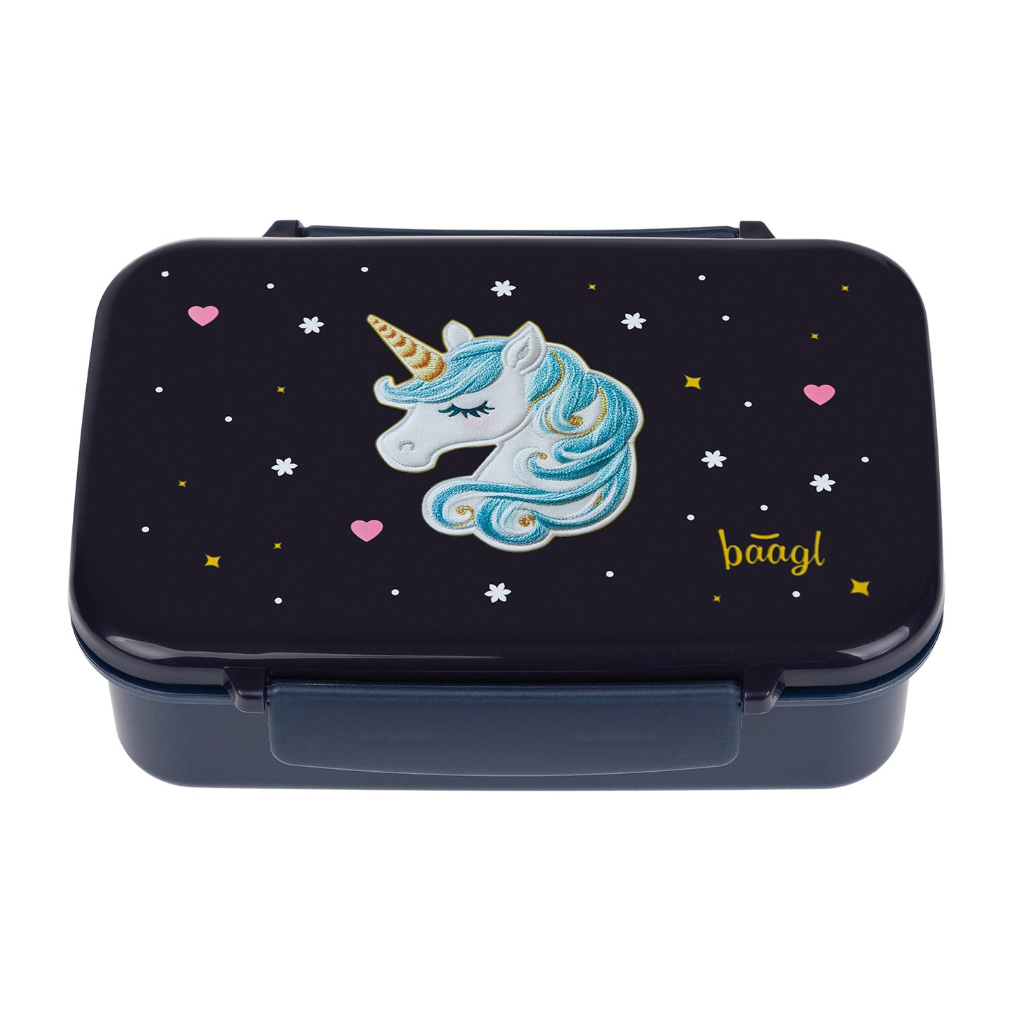Box na desiatu s priehradkami Unicorn Gold