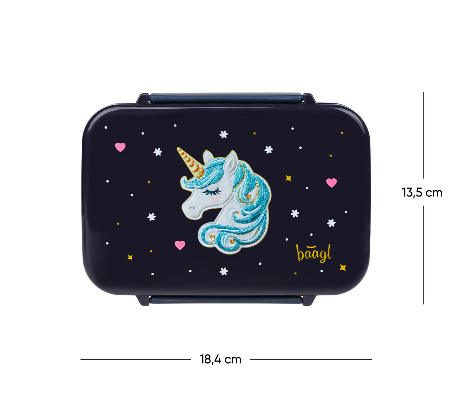 Box na desiatu s priehradkami Unicorn Gold