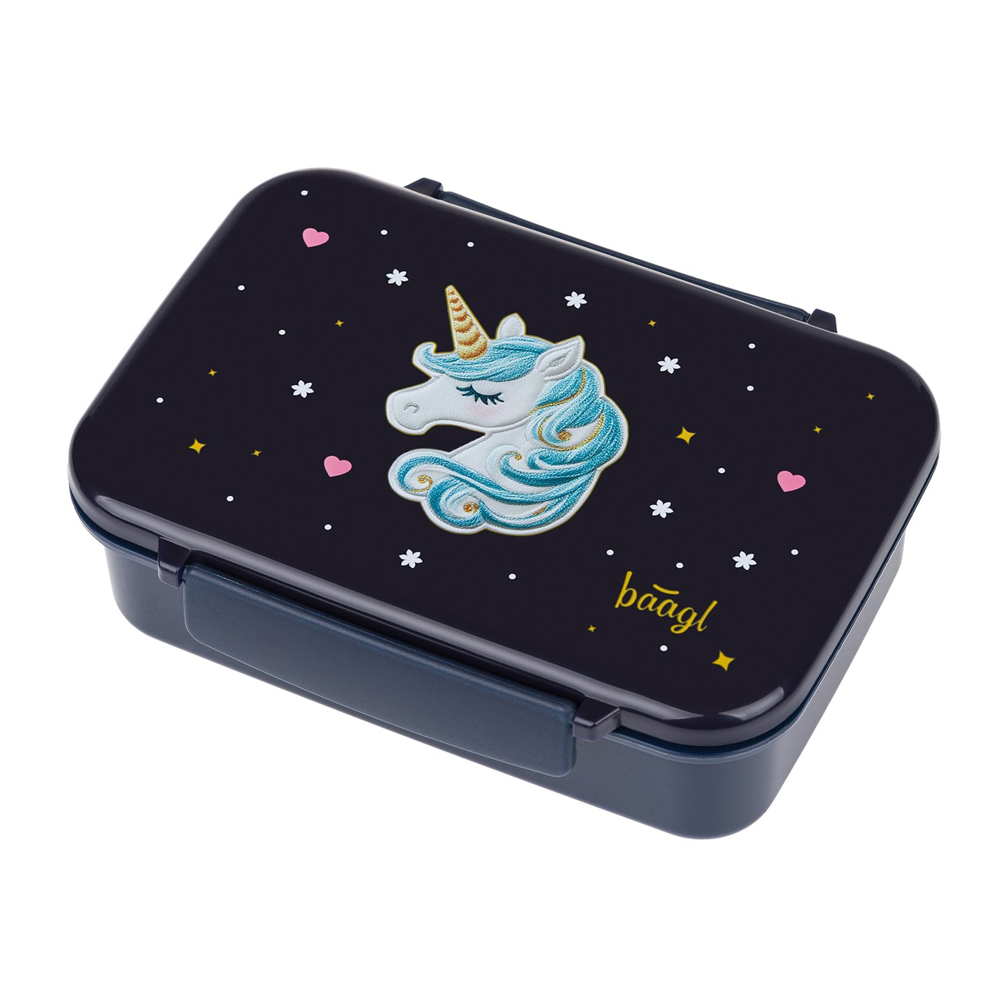 Box na desiatu s priehradkami Unicorn Gold