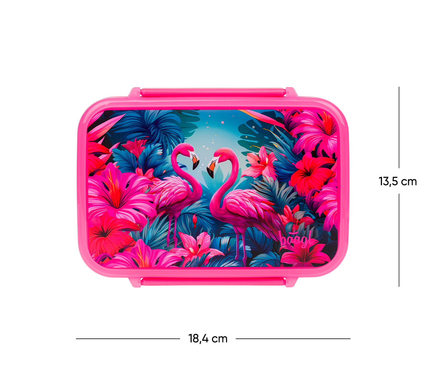 Box na desiatu s priehradkami Flamingo