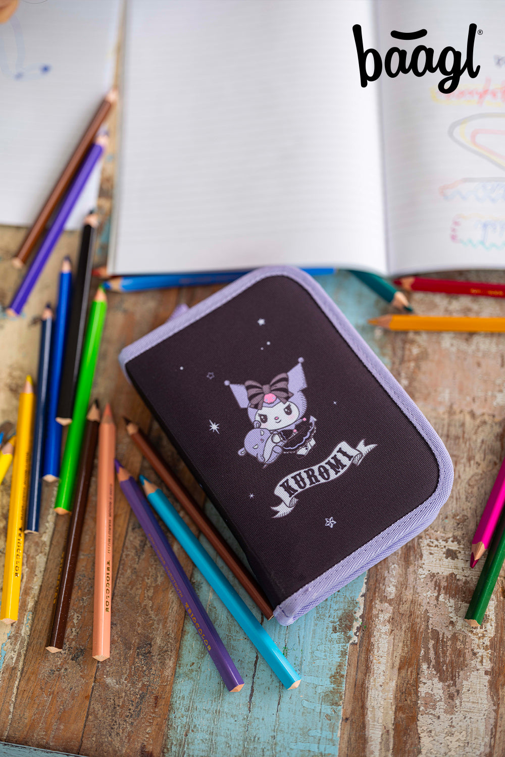 Školský peračník jednoposchodový Kuromi Fortune Dream