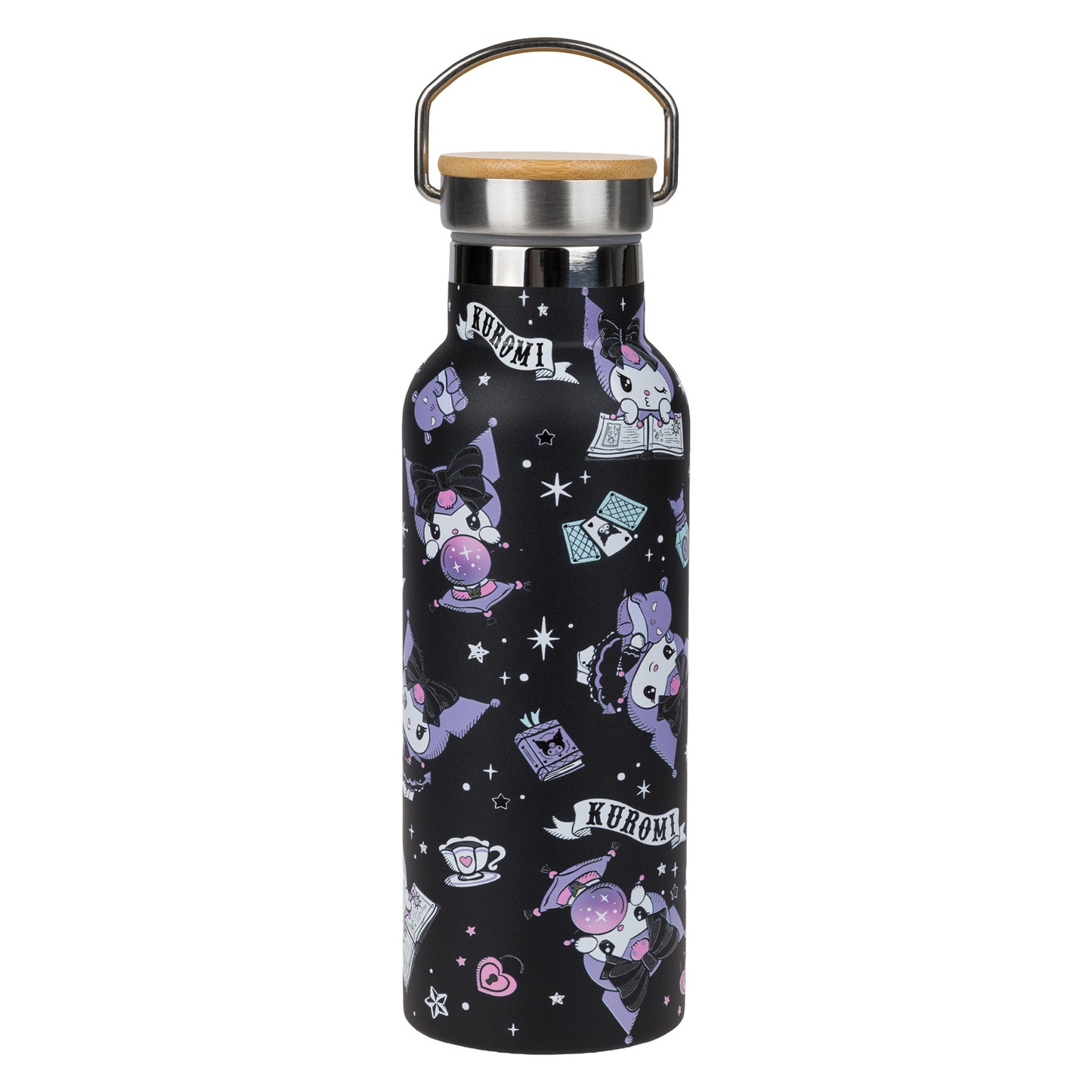 Termofľaša s bambusovým viečkom Kuromi Fortune Dream, 500ml