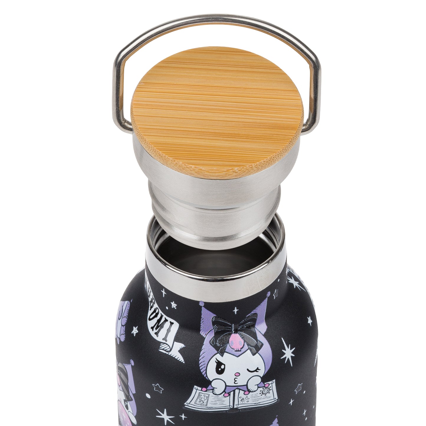 Termofľaša s bambusovým viečkom Kuromi Fortune Dream, 500ml