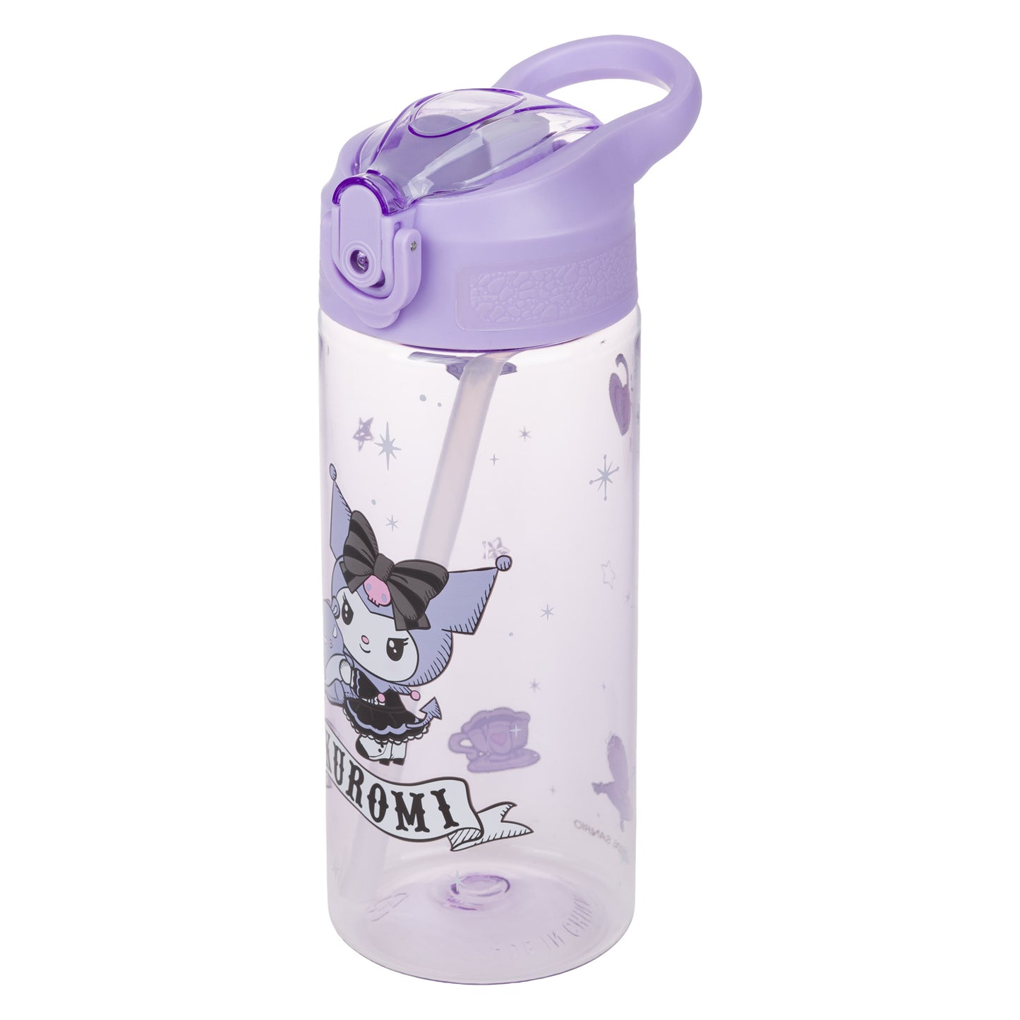 Tritanová fľaša na nápoje so slamkou Kuromi Fortune Dream, 500ml