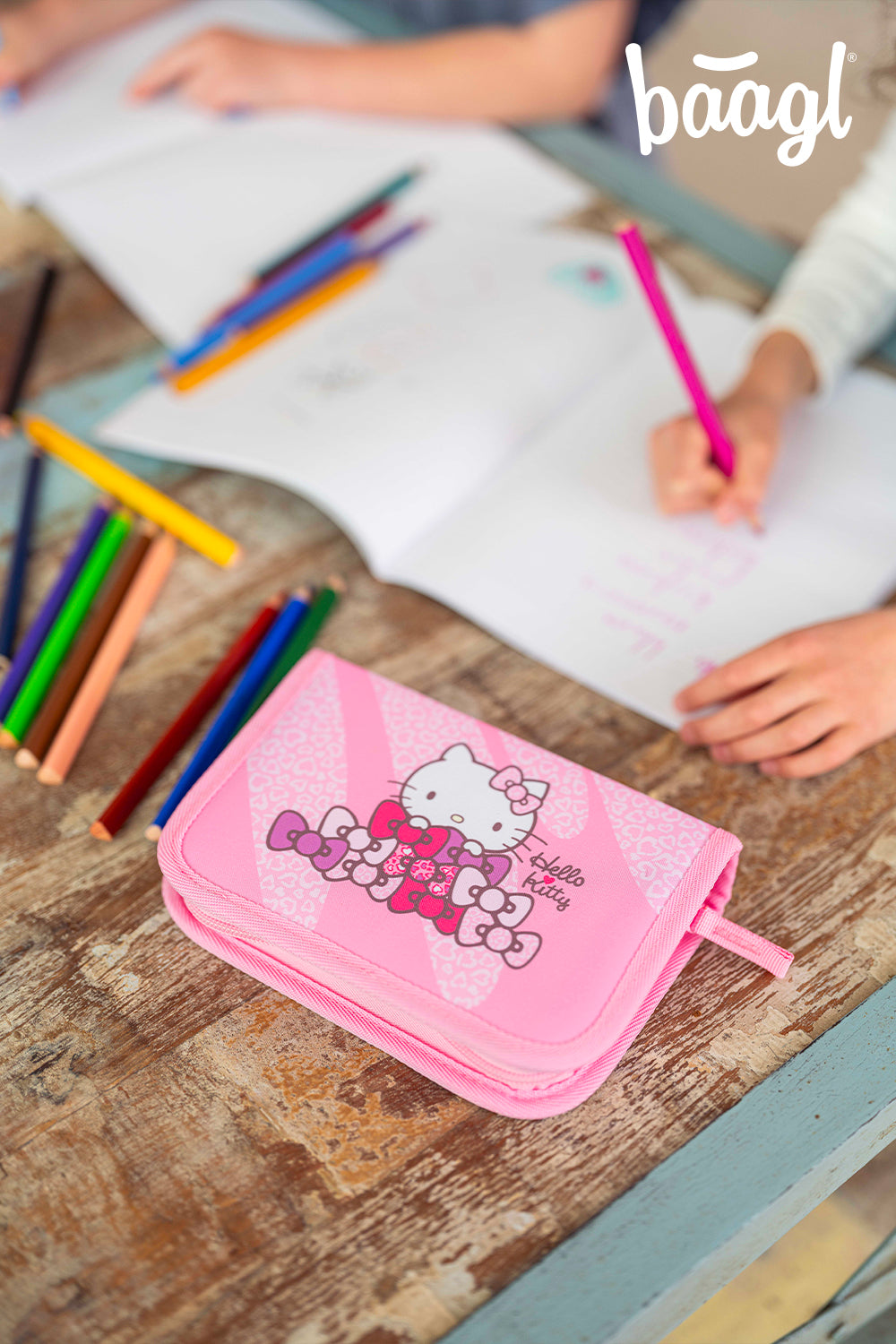Školský peračník jednoposchodový Hello Kitty Sweet Leopard