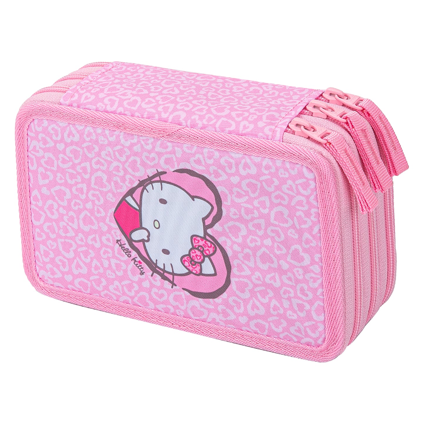 Školský trojposchodový peračník Hello Kitty Sweet Leopard