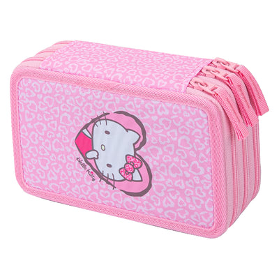 Školský trojposchodový peračník Hello Kitty Sweet Leopard