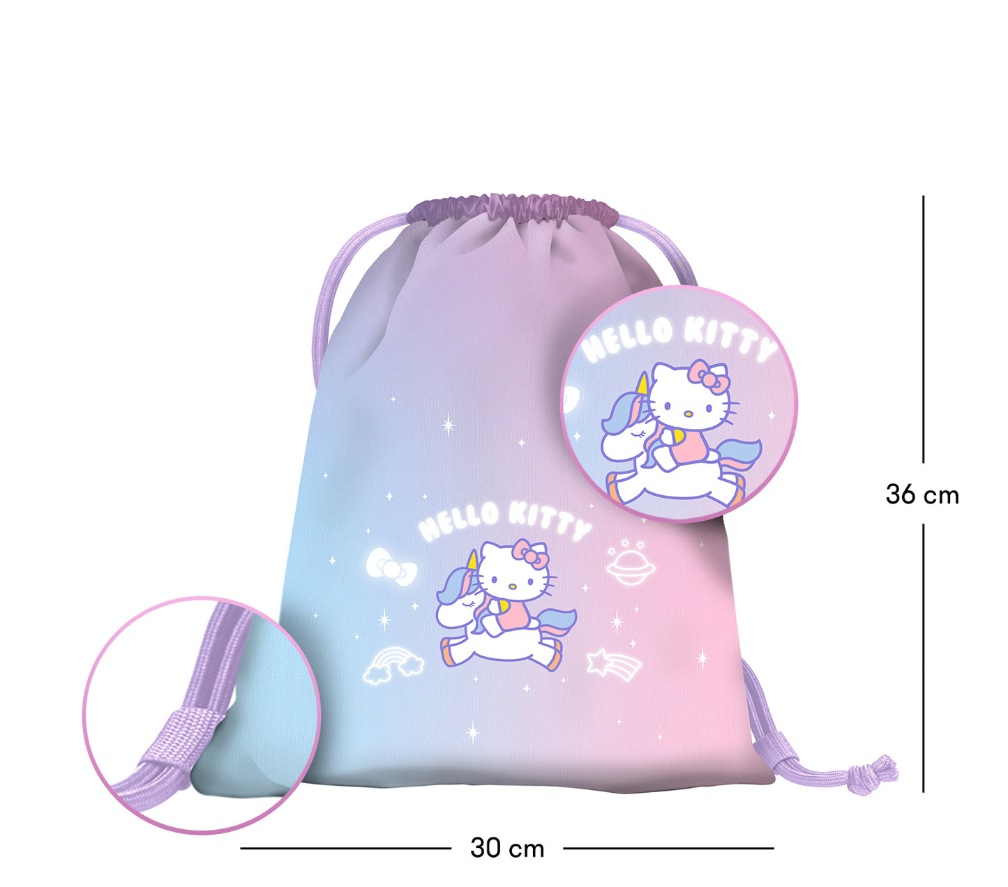 Predškolské vrecko Hello Kitty Unicorn