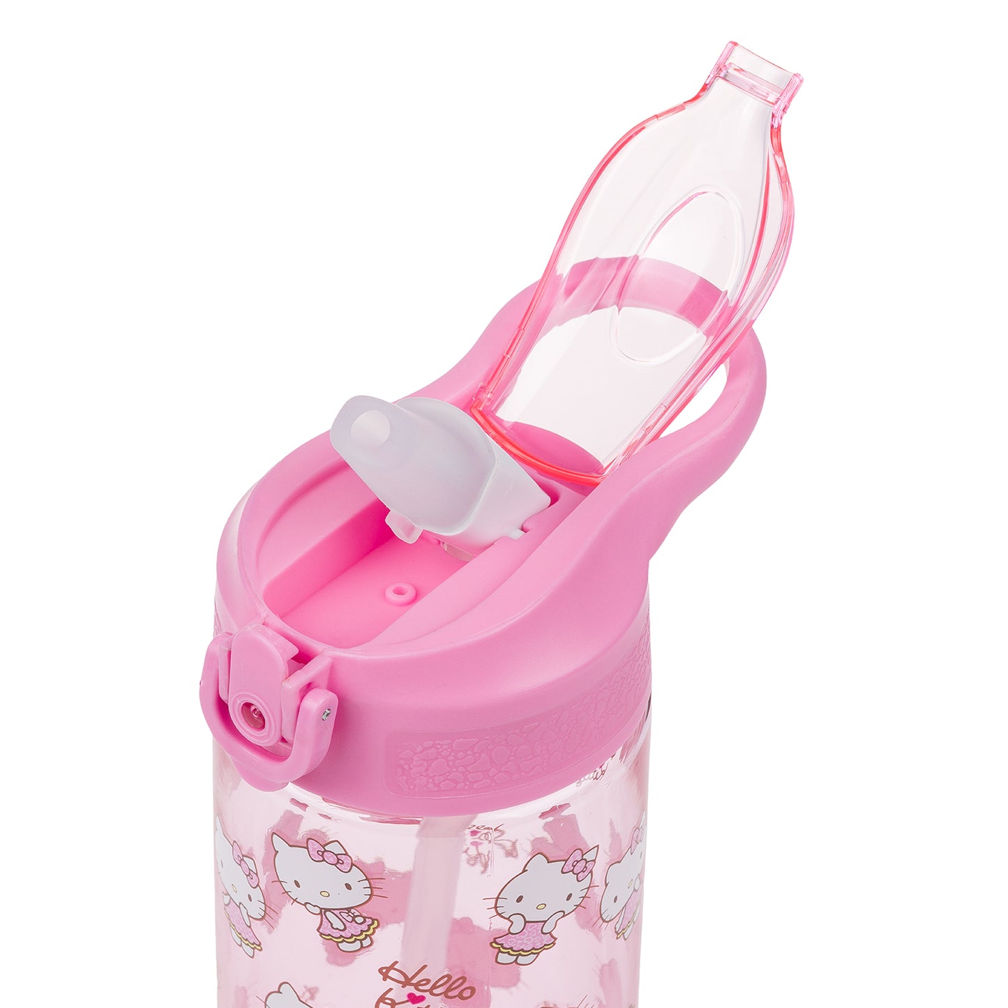 Tritanová fľaša na nápoje so slamkou Hello Kitty Sweet Leopard, 500 ml