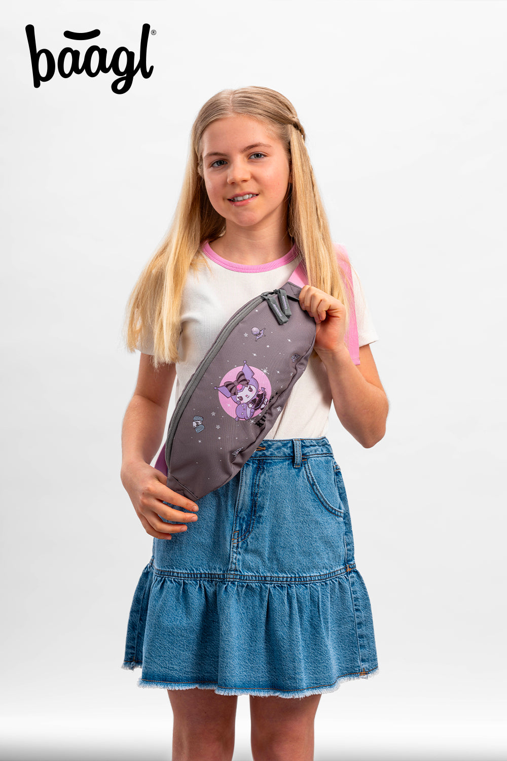 Školská sada Skate Kuromi Grey II