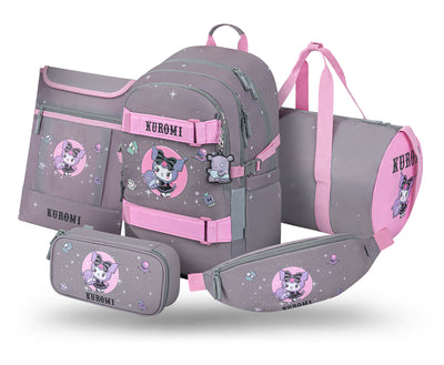 Školská sada Skate Kuromi Grey II