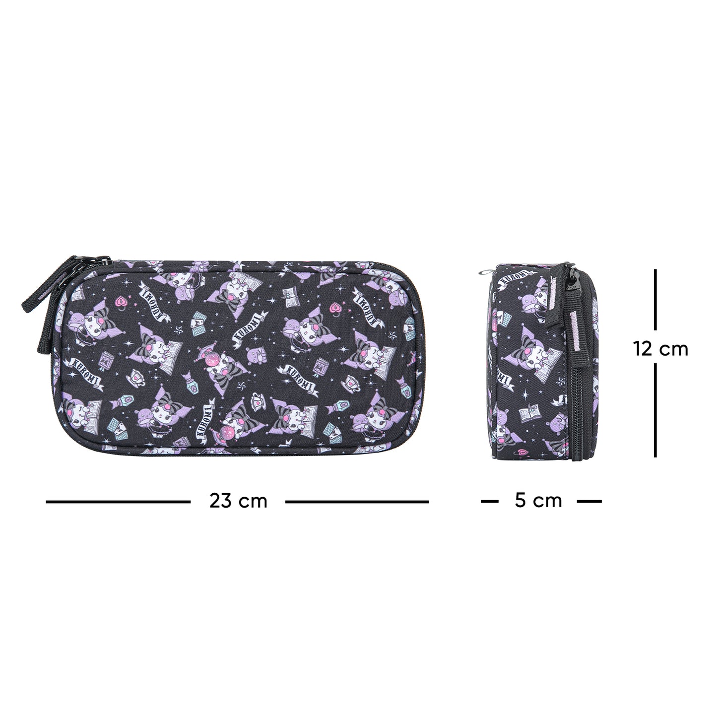 Školský peračník etui Kuromi Black