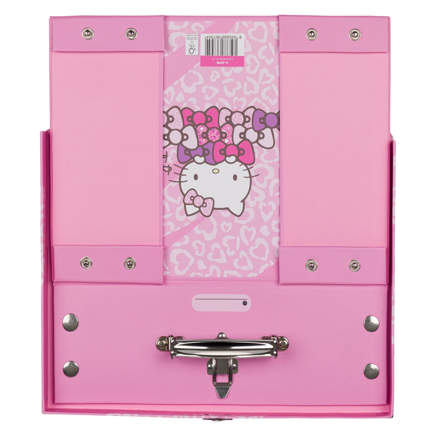Skladací školský kufrík Hello Kitty Sweet Leopard s kovaním
