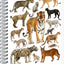 Špirálový blok Animalium – Mačkovité šelmy, štvorčekovaný, A5