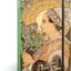 Notes Alfons Mucha – Bodliak, linajkovaný, 13 × 21 cm