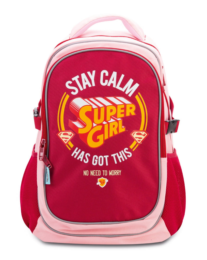 Školský batoh s pršiplášťom Supergirl – STAY CALM