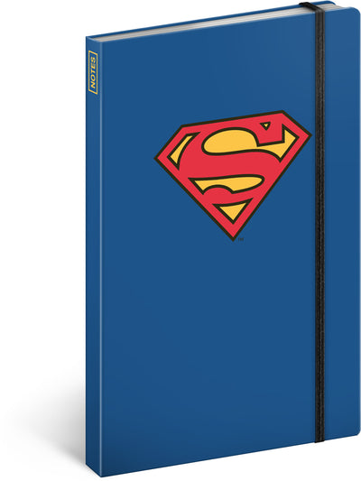 Notes Superman – Symbol, linajkovaný, 13 × 21 cm