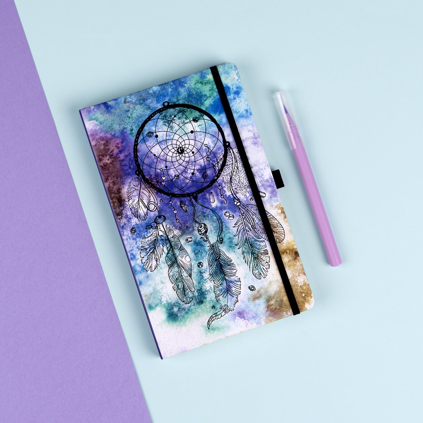 Notes Lapač snov, linajkovaný, 13 × 21 cm