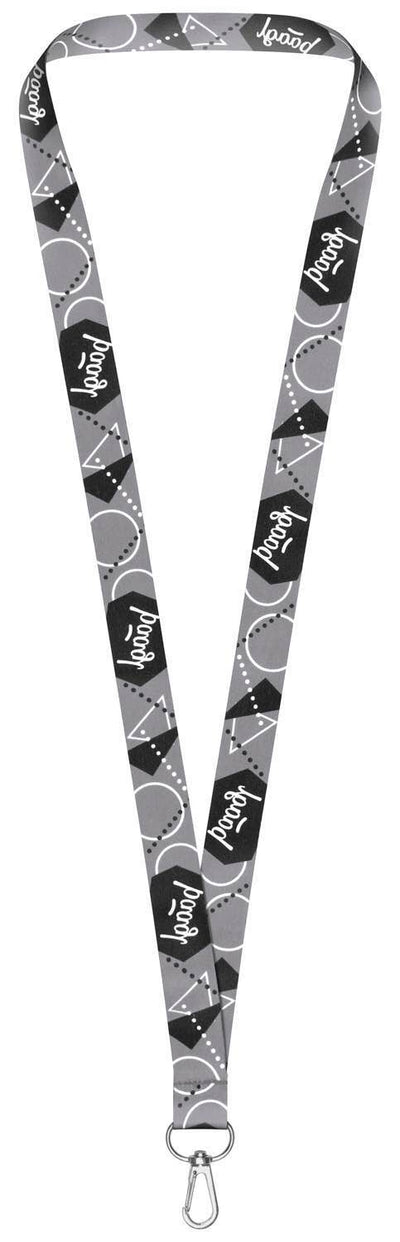 Prívesok na kľúče dlhý - lanyard, šedý