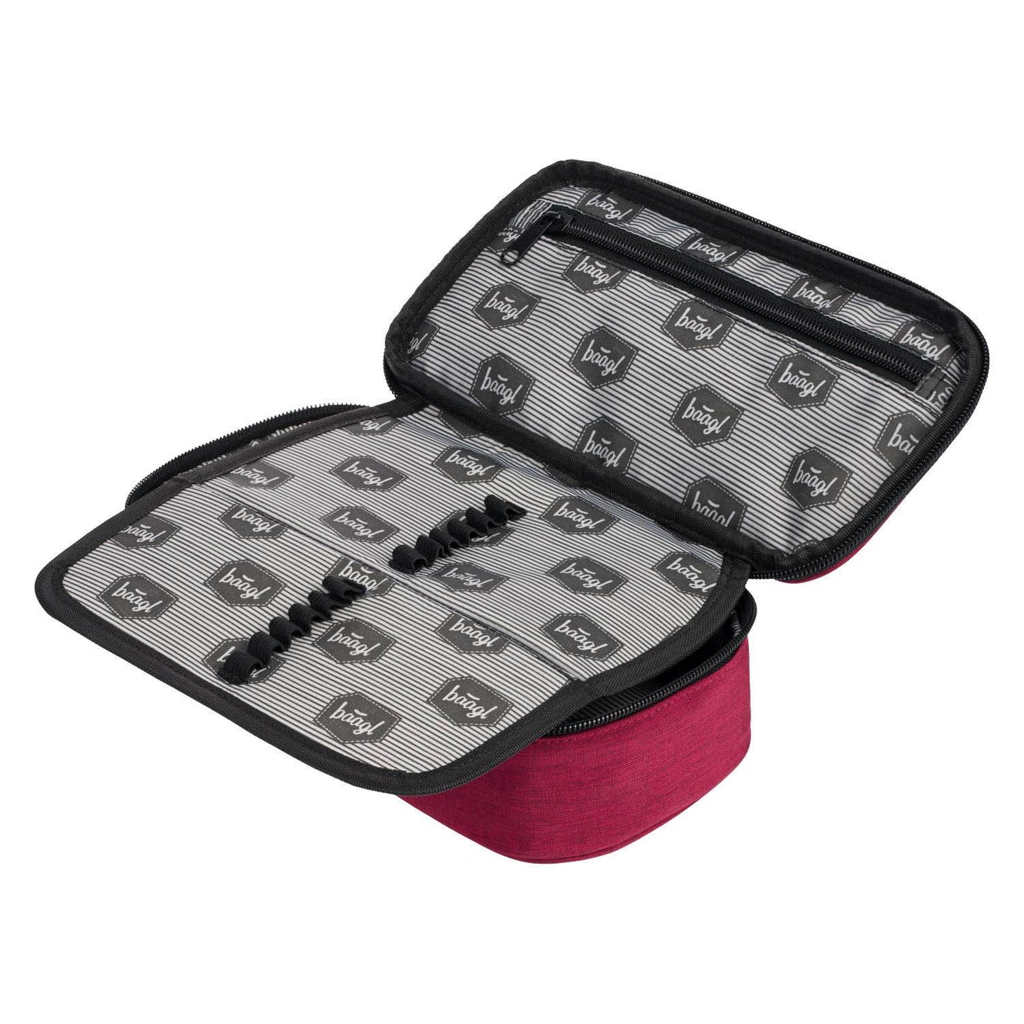 Školský peračník etui Logo vínový