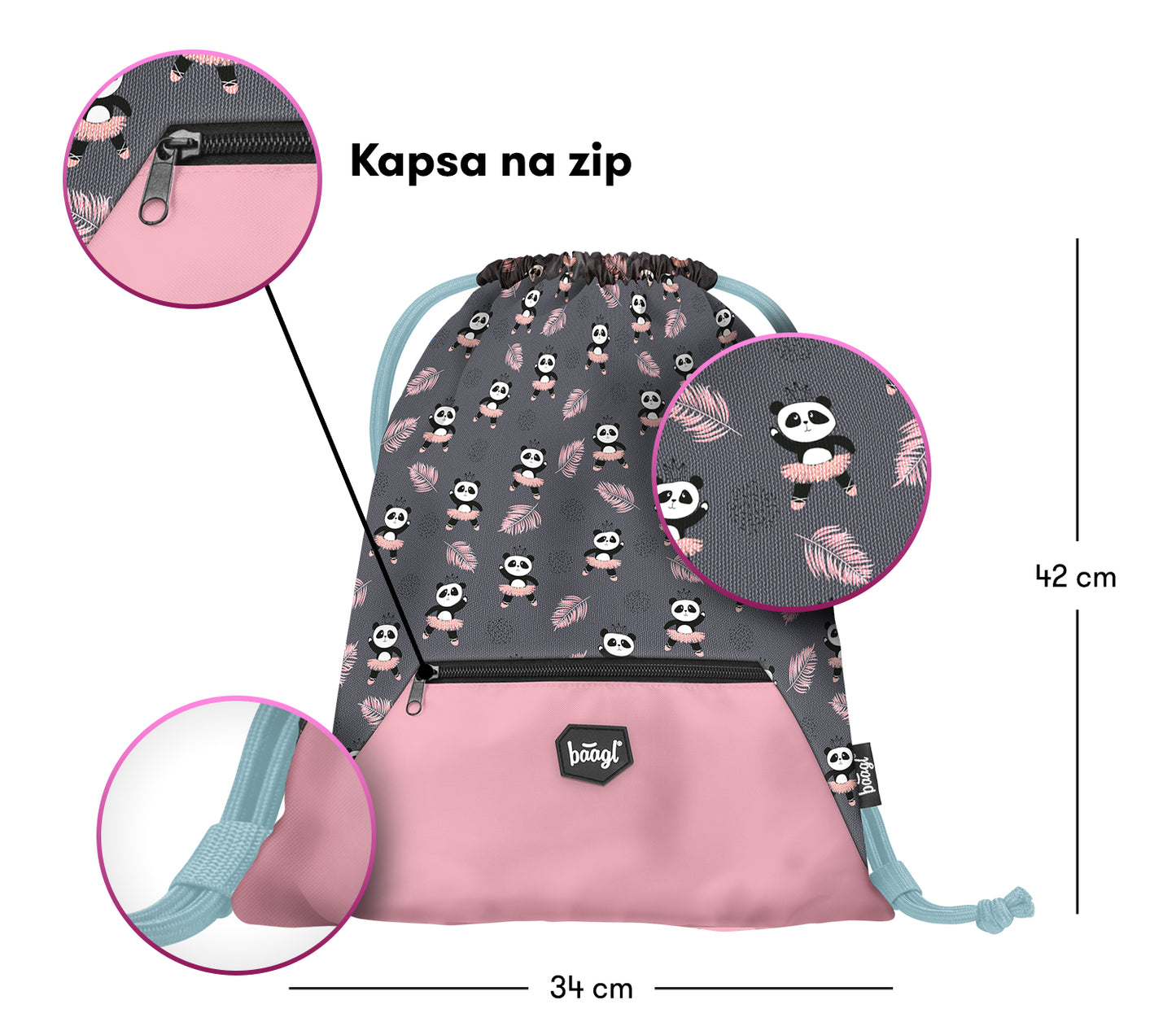 Školská sada Zippy Panda III