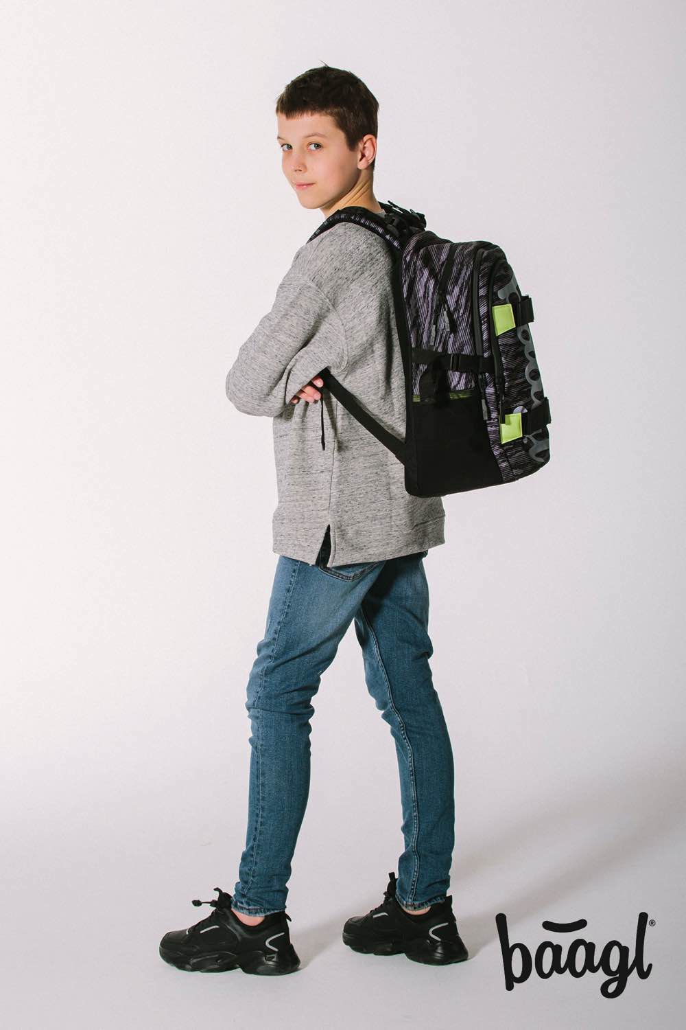 Školský batoh Skate Grey